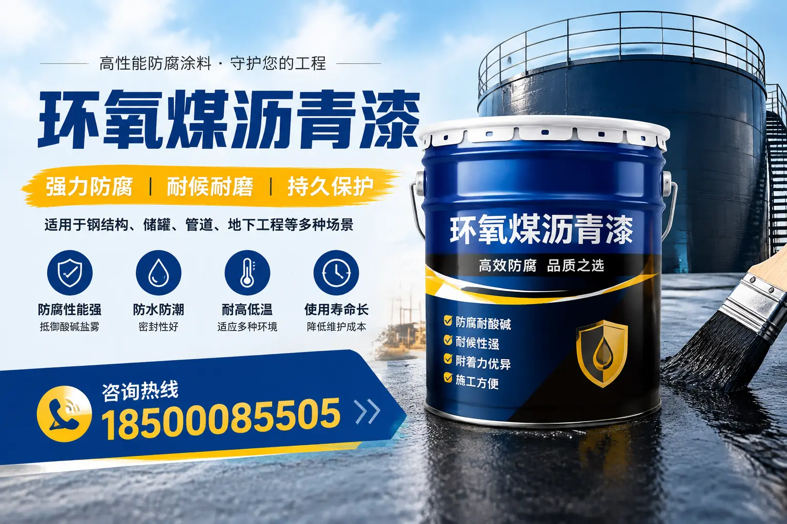 环氧煤沥青漆在工业中的应用，平顶山企业的选择